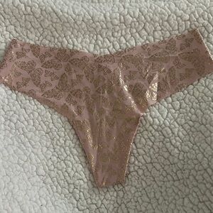 Victoria's Secret Pink and Gold Bikini Bottom